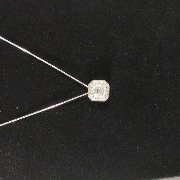 Absolute ™ Cubic Zirconia/Sterling Silver Necklace - Picture 4 of 8